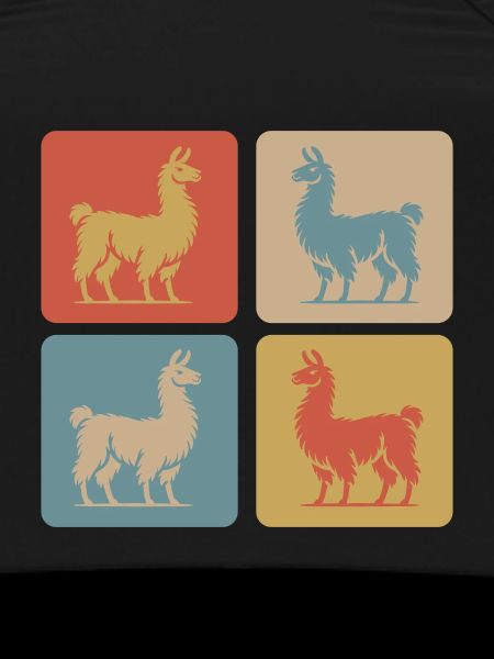 Lama Pop Art Rétro