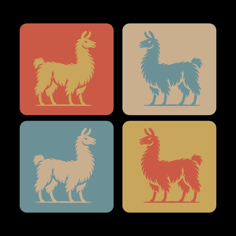 Llama Pop Art Retro