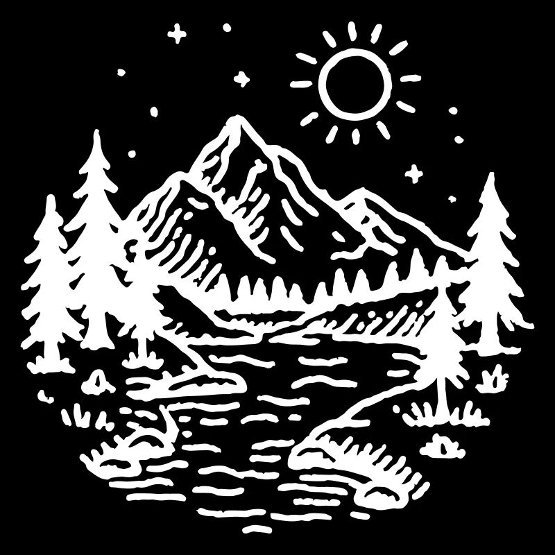 Berge Landschaft Wald