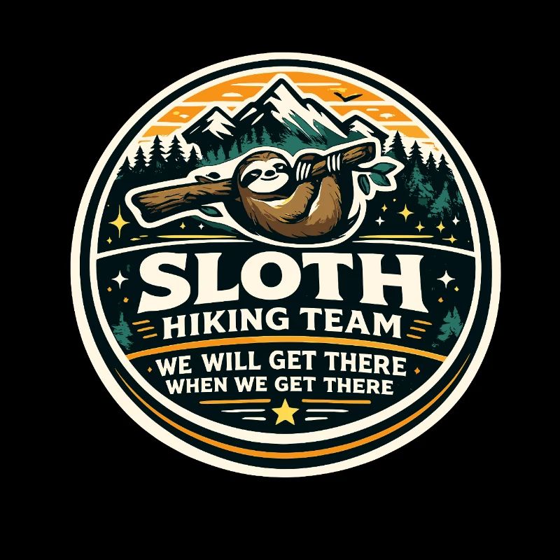 Sloth Hiking Team We're Coming