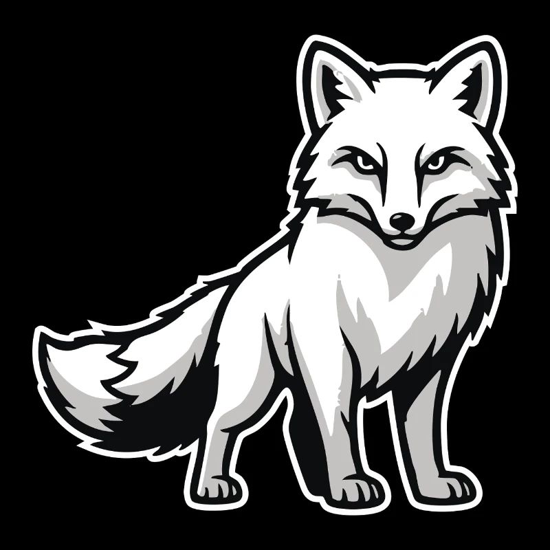 Arctic Fox Arctic White Animal Nature Logo