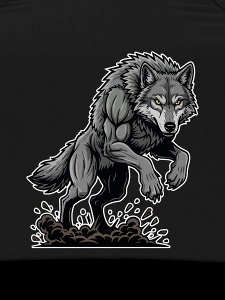 Werwolf Mighty Racing Maskottchen Wolf