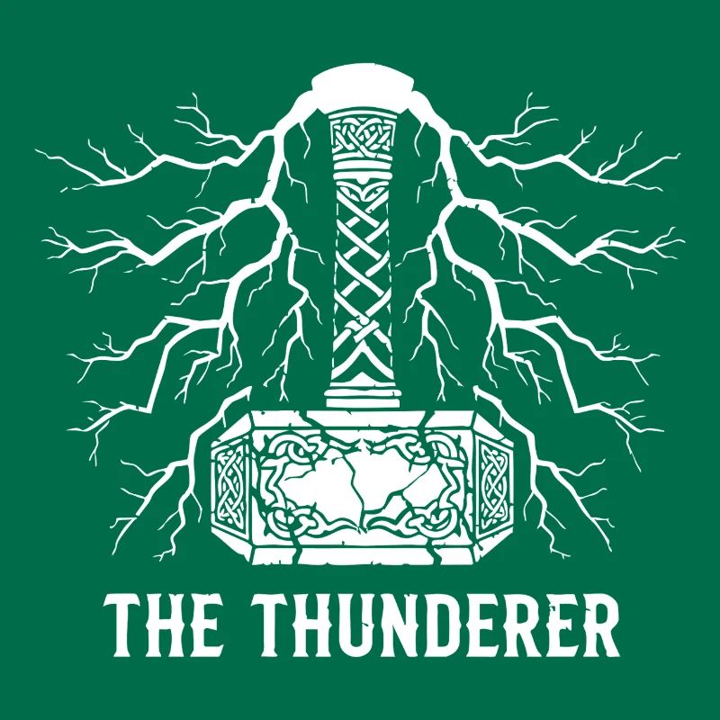 Der Donnerer Thors Hammer Mjölnir Blitz