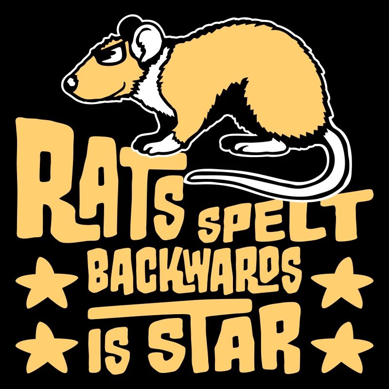 Rats Orthographié à l’envers est Star Lustiger Ratte Spruch
