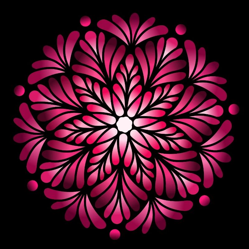 Luminous Pink Mandala