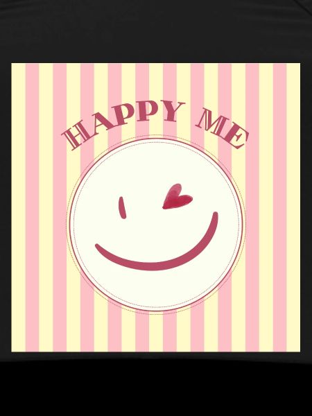 Smile on stripe pattern