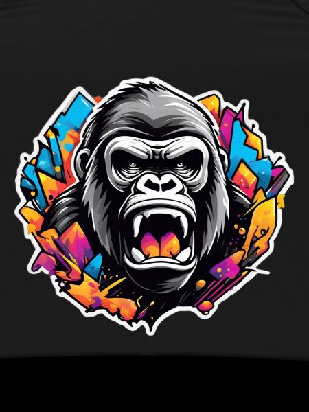 Gorilla Graffiti Glowing