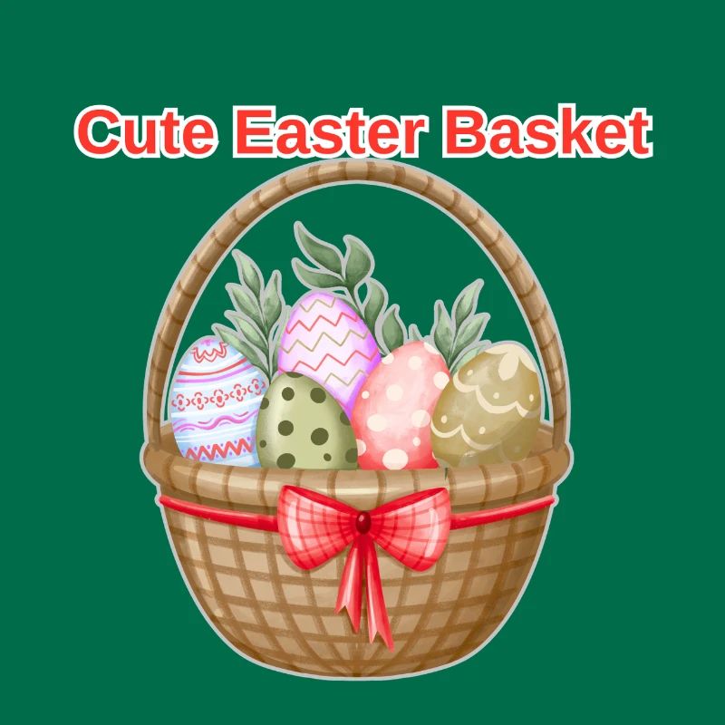 Cute Easter Basket Shirt – Easter Eggs Tee