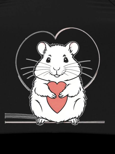 Heart Hamster Love Design