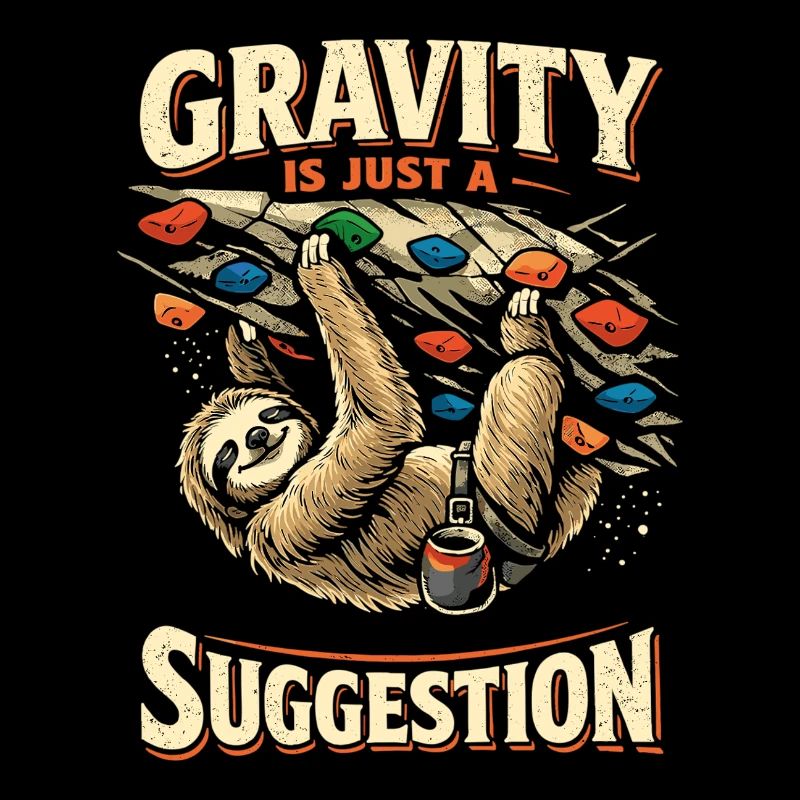 Faultier Bouldern: Gravity Is Just A Suggestion