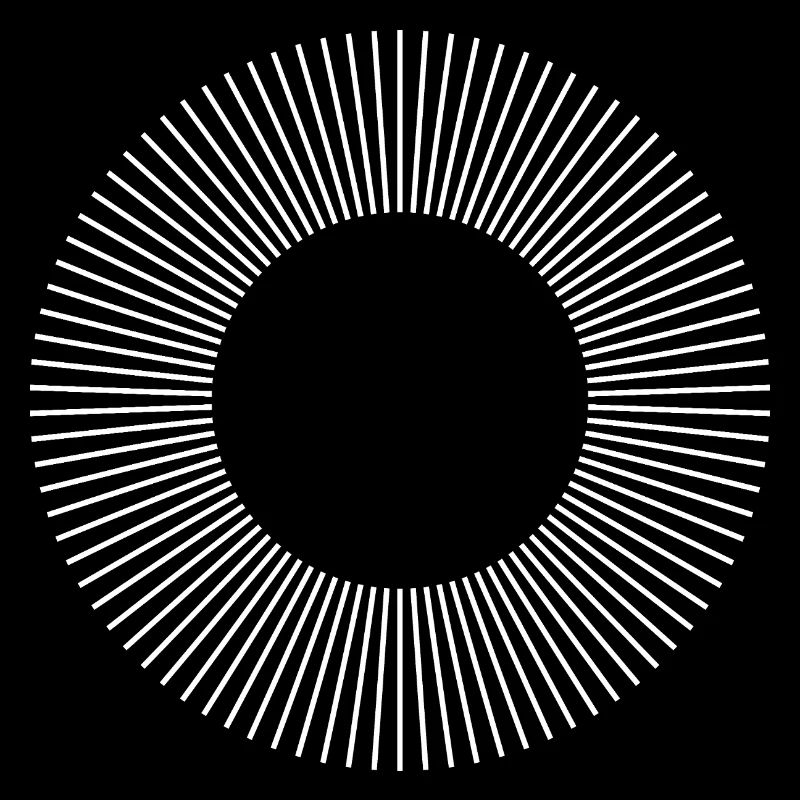 Geometrisches Sunburst-Ringmuster