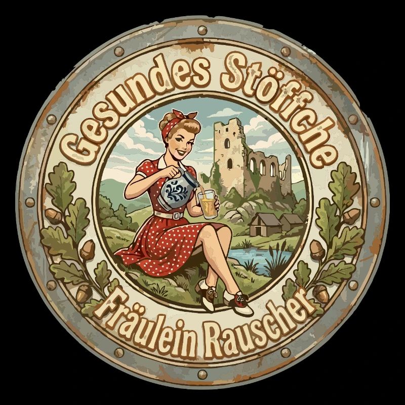 Bembel Mädchen "Gesundes Stöffche"