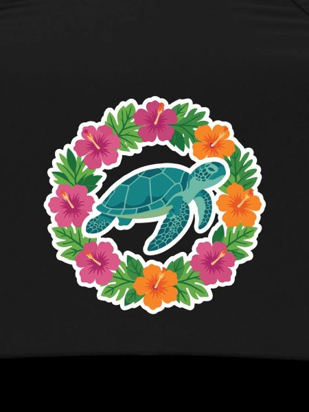 Turtle in Hibiscus Circle