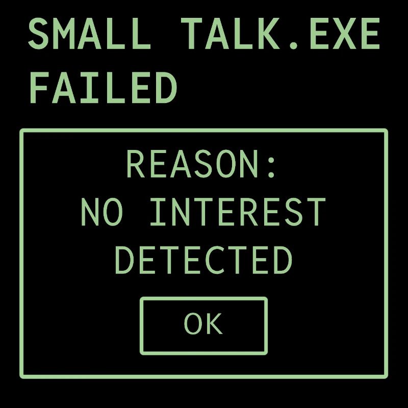 PETIT TALK.EXE ÉCHOUÉ
