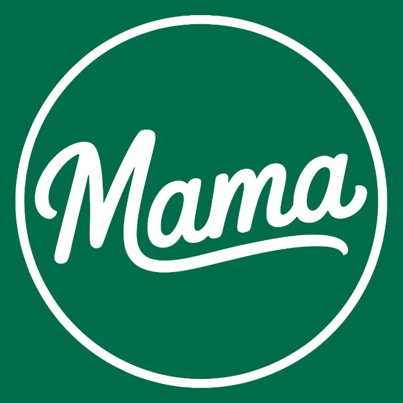 Mama Script Circle Logo T-Shirt