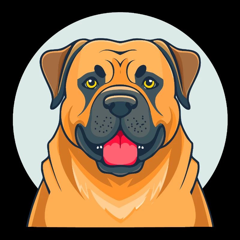 Bullmastiff (Porträt/Comic)