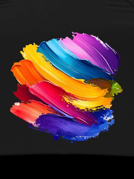 Rainbow Brush Stroke