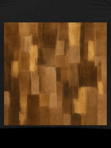Patchwork brun abstrait 
