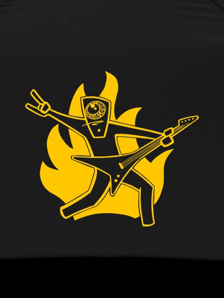 Guitariste en feu
