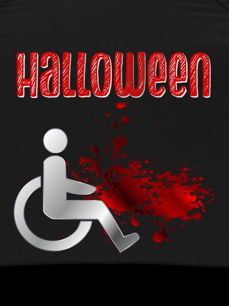 Halloween Blut Rollstuhl