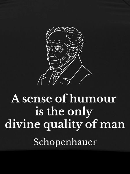 Schopenhauer Humor-Zitat-Tee