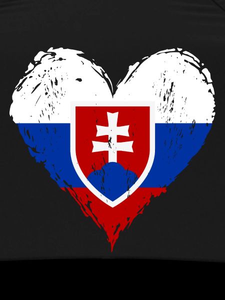 Slowakei Herzflagge Grunge