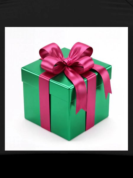 Grünes Geschenkpaket