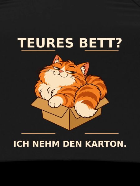 Kartonliebe Katze – Teures Bett