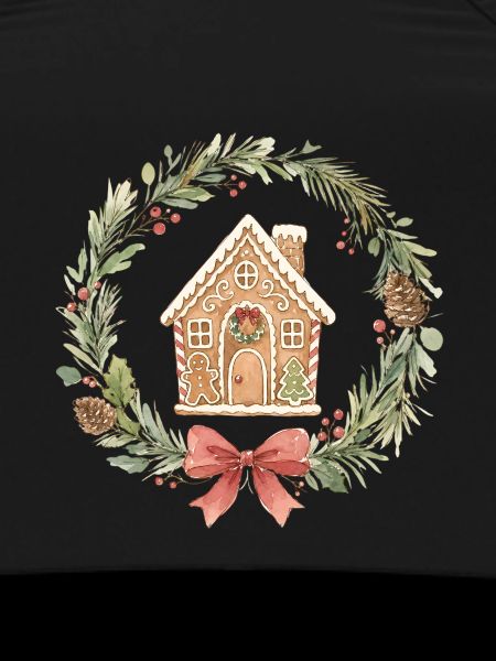 Lebkuchenhaus Weihnachtskranz