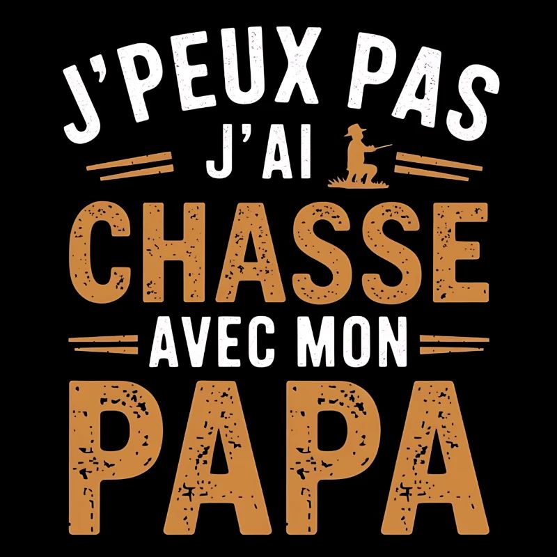 chasse avec mon papa