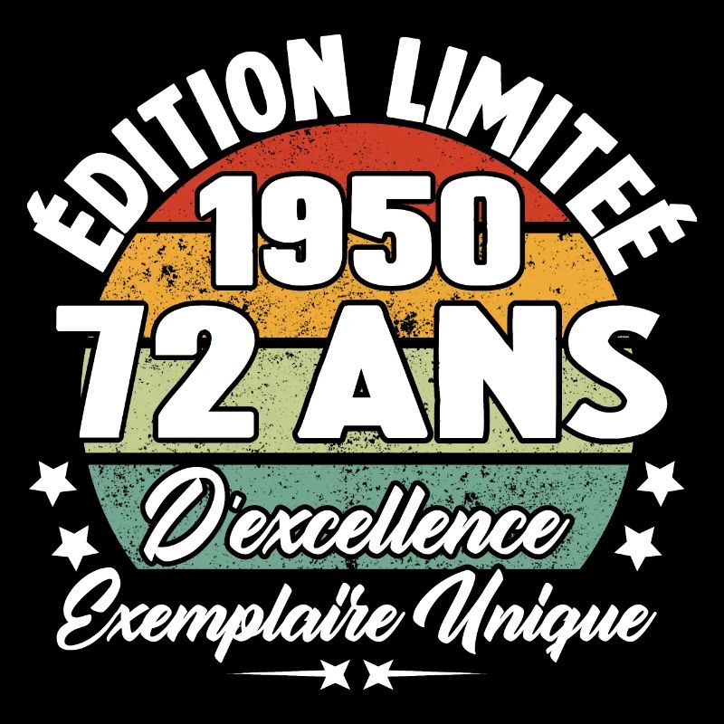 Cadeau 72 ans d'excellence / Édition limitée 1950