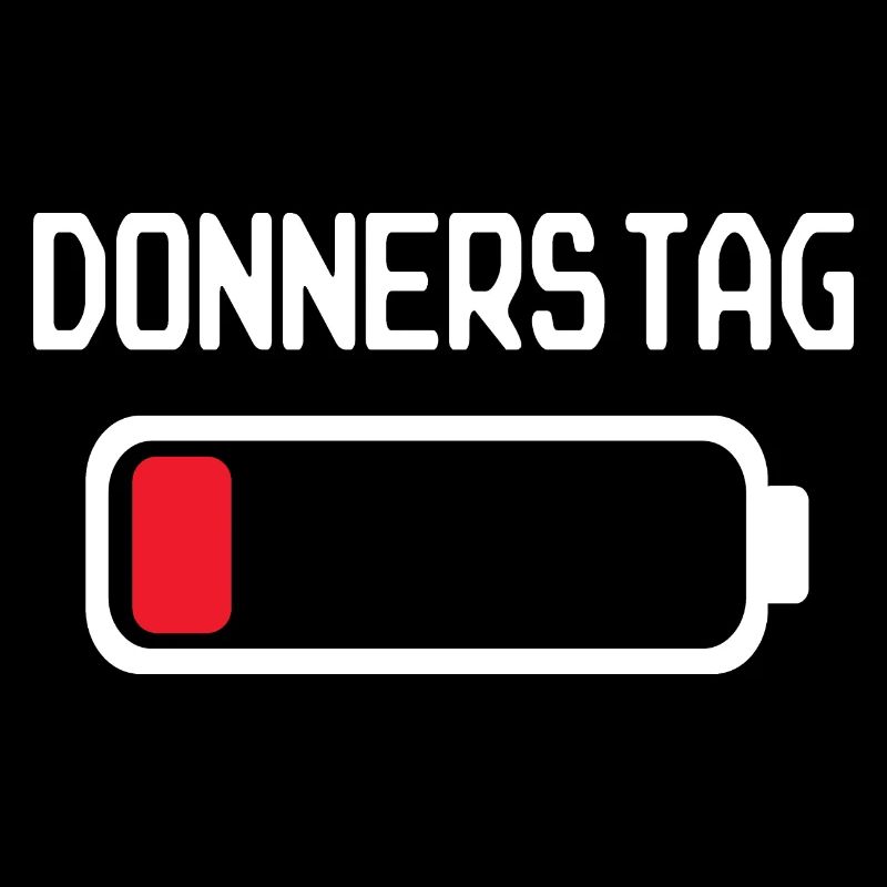 Donnerstag Batterien leer Design