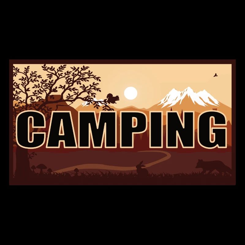 Camping cool dans la nature Design