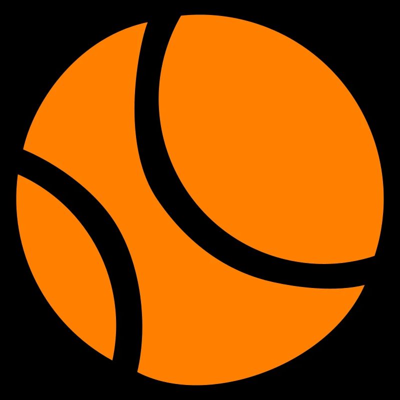 Abstract Orange Basketball