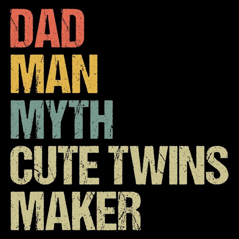 Vintage Dad Der Mann Mythos Twin Maker Lustig