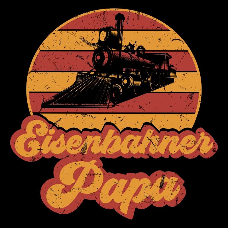 Eisenbahner Papa Eisenbahn Vater Zug Beruf