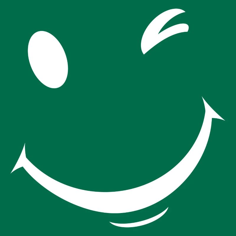 Expression de clin d’œil blanc