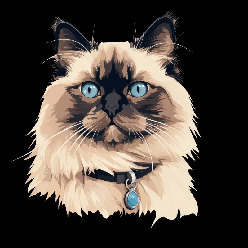 Tête de chat Ragdoll