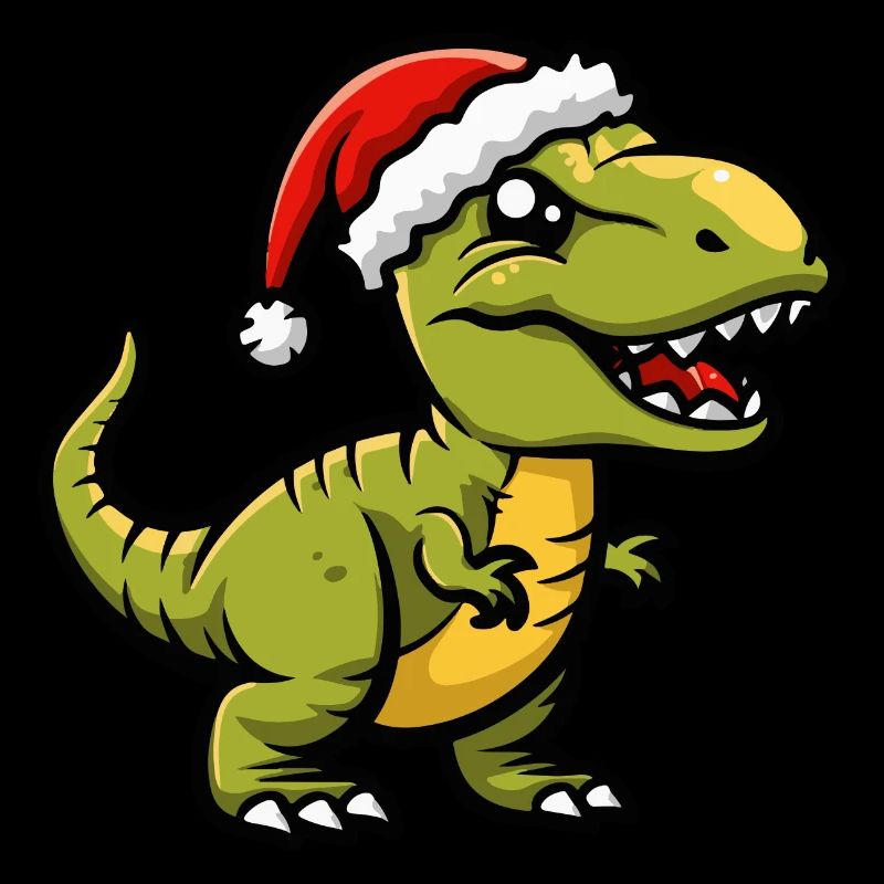 Dinosaurier T-Rex Weihnachten