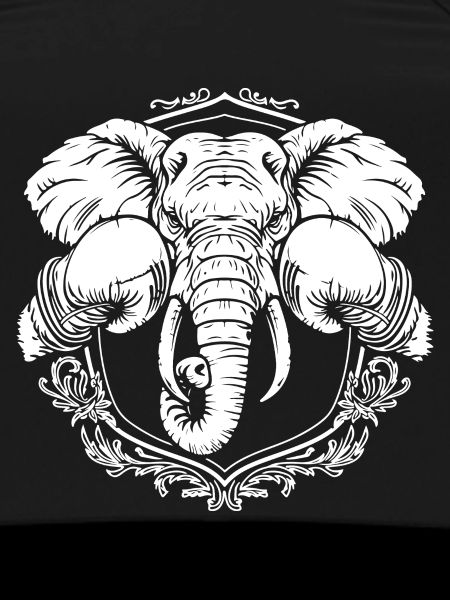 Éléphant boxeur