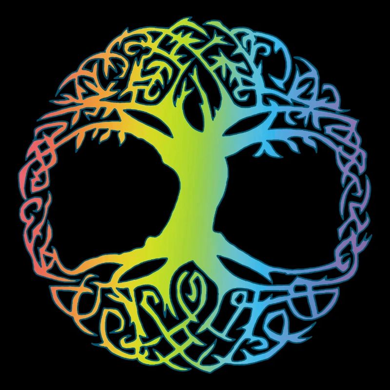 Arbre celtique multicolore