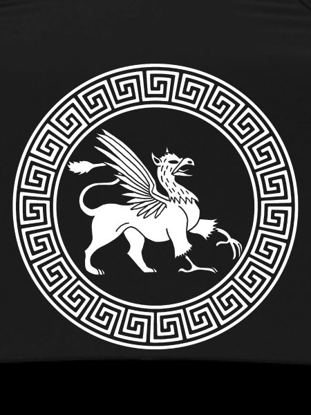 Ancient White Griffin Symbol