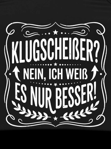 Klugscheißer Spruchbadge