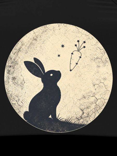Moon bunny with carrot stars