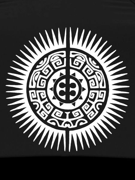 Soleil tribal blanc