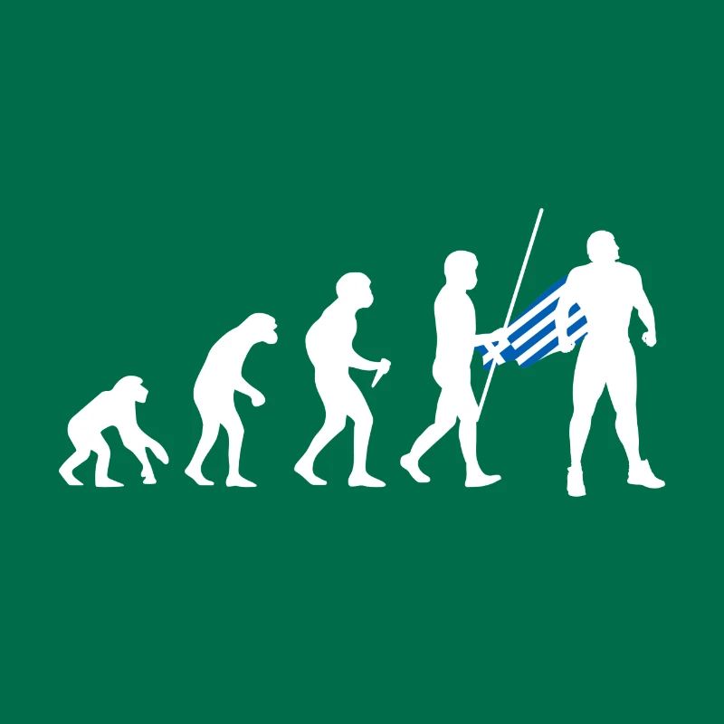 Évolution grecque Super-héros Drapeau grec