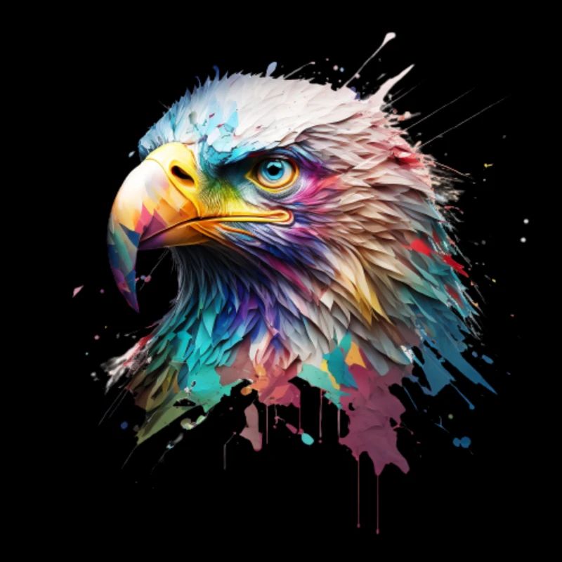 Mighty Eagle: une peinture à l’huile moderne