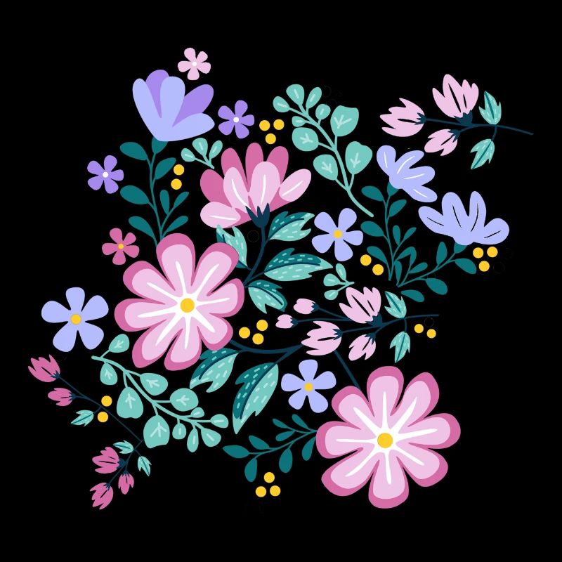Rosa und lila BLUMEN