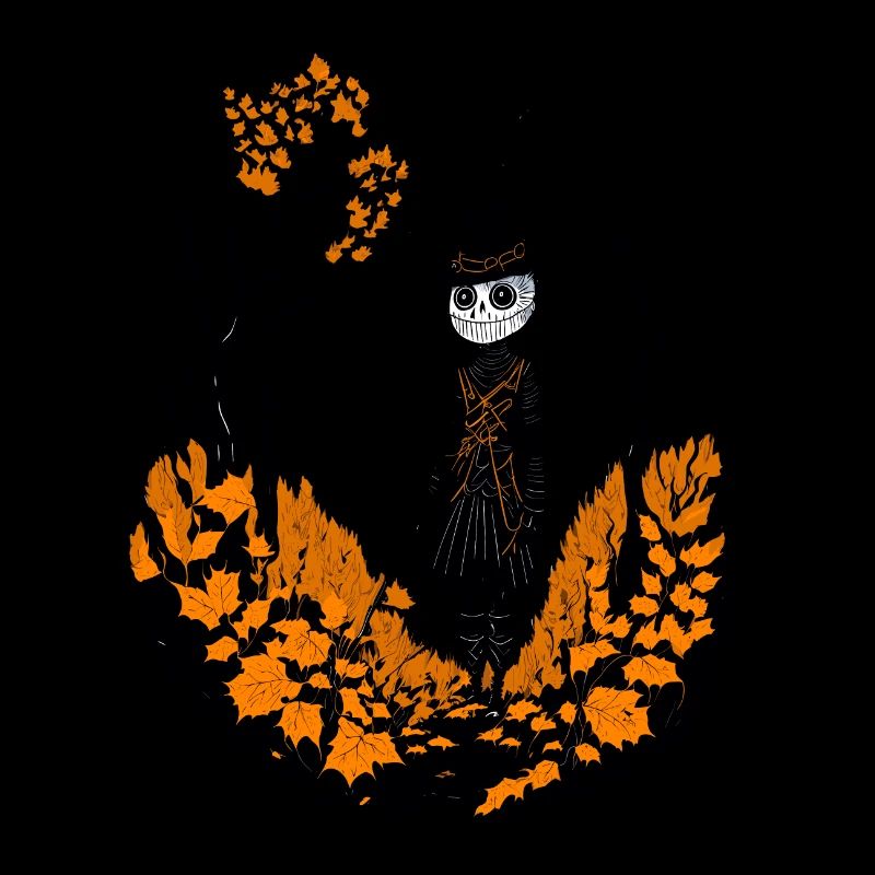 Spaziergang einer Vogelscheuche