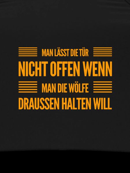 halte die Wölfe draußen